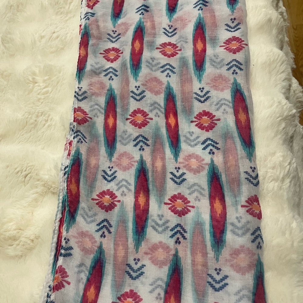 Colorful Geometric Patterned Fabric